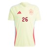 Camiseta de fútbol España Pedri 26 2ª equipación Euro 2024